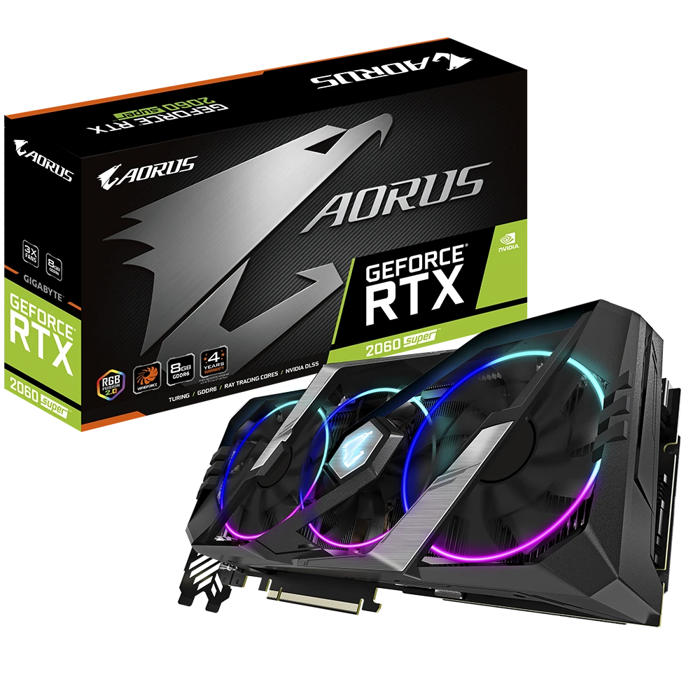 Gigabyte AORUS GeForce® RTX 2060 SUPER 8G  (Rev. 1.0)